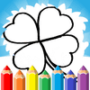 4 Leaf Clover Coloring Page